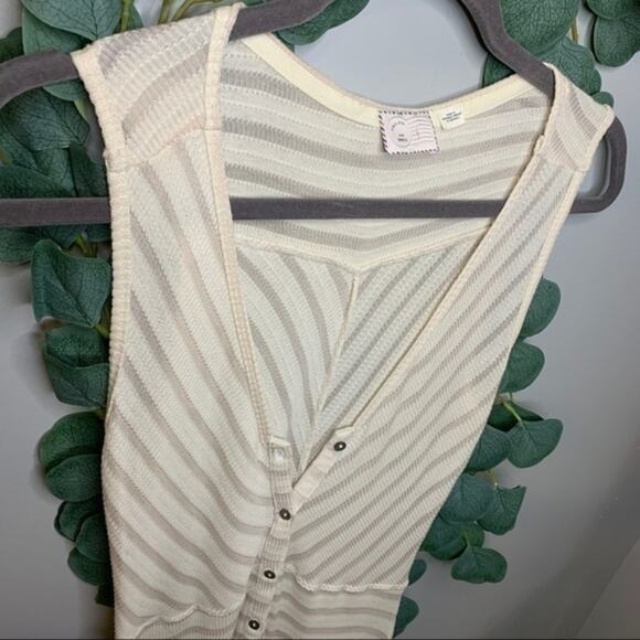 Anthropologie Postmark Striped Asymmetrical Button Down Dress Small - Picture 4 of 10